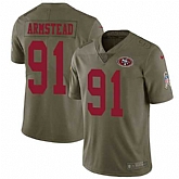Nike 49ers 91 Arik Armstead Olive Salute To Service Limited Jersey Dzhi,baseball caps,new era cap wholesale,wholesale hats